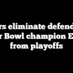 49ers eliminate defending Super Bowl champion Eagles from playoffs