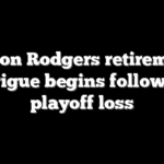 Aaron Rodgers retirement intrigue begins following playoff loss