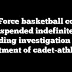 Air Force basketball coach suspended indefinitely pending investigation into treatment of cadet-athletes
