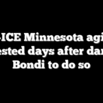 Anti-ICE Minnesota agitator arrested days after daring Bondi to do so
