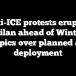 Anti-ICE protests erupt in Milan ahead of Winter Olympics over planned agent deployment