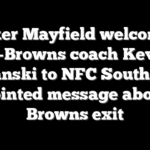 Baker Mayfield welcomes ex-Browns coach Kevin Stefanski to NFC South with pointed message about Browns exit