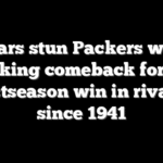 Bears stun Packers with shocking comeback for first postseason win in rivalry since 1941