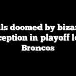 Bills doomed by bizarre interception in playoff loss to Broncos