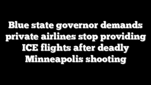Blue state governor demands private airlines stop providing ICE flights after deadly Minneapolis shooting