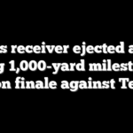 Colts receiver ejected after hitting 1,000-yard milestone in season finale against Texans