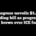 Congress unveils $1.2T spending bill as progressive revolt brews over ICE funding