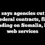 DOGE says agencies cut $1.6B in federal contracts, flags spending on Somalia, HHS web services