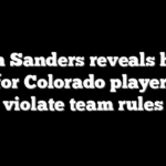 Deion Sanders reveals harsh fines for Colorado players who violate team rules