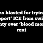 Dems blasted for trying to ‘deport’ ICE from swing county over ‘blood money’ rent