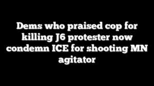 Dems who praised cop for killing J6 protester now condemn ICE for shooting MN agitator