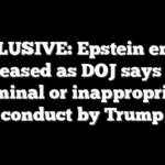 EXCLUSIVE: Epstein emails released as DOJ says no criminal or inappropriate conduct by Trump