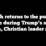 Faith returns to the public square during Trump’s second term, Christian leader says