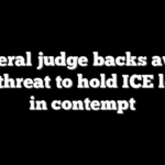 Federal judge backs away from threat to hold ICE leader in contempt
