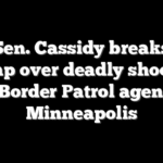 GOP Sen. Cassidy breaks with Trump over deadly shooting by Border Patrol agent in Minneapolis