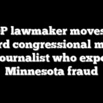 GOP lawmaker moves to award congressional medal for journalist who exposed Minnesota fraud