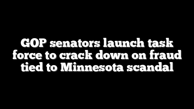 GOP senators launch task force to crack down on fraud tied to Minnesota scandal
