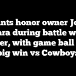 Giants honor owner John Mara during battle with cancer, with game ball from big win vs Cowboys