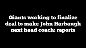 Giants working to finalize deal to make John Harbaugh next head coach: reports