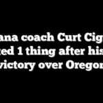 Indiana coach Curt Cignetti wanted 1 thing after historic victory over Oregon