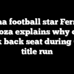 Indiana football star Fernando Mendoza explains why dating took back seat during CFP title run