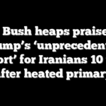 Jeb Bush heaps praise on Trump’s ‘unprecedented support’ for Iranians 10 years after heated primary