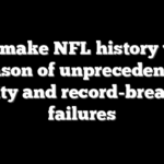Jets make NFL history with season of unprecedented futility and record-breaking failures