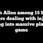 Josh Allen among 15 Bills players dealing with injuries going into massive playoff game