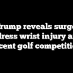 Kai Trump reveals surgery to address wrist injury after recent golf competition