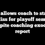 LSU allows coach to stay at Ole Miss for playoff semifinal despite coaching exodus: report