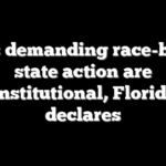 Laws demanding race-based state action are unconstitutional, Florida AG declares