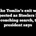 Mike Tomlin’s exit was unexpected as Steelers begin rare coaching search, team president says