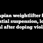 Olympian weightlifter faces potential suspension, loss of medal after doping violation