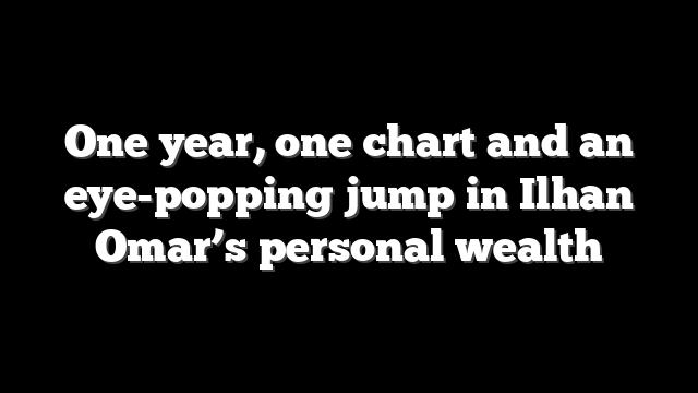 One year, one chart and an eye-popping jump in Ilhan Omar’s personal wealth