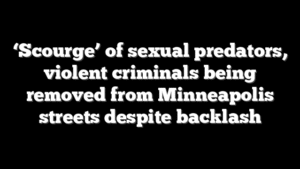 ‘Scourge’ of sexual predators, violent criminals being removed from Minneapolis streets despite backlash