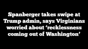 Spanberger takes swipe at Trump admin, says Virginians worried about ‘recklessness coming out of Washington’