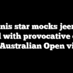 Tennis star mocks jeering crowd with provocative dance after Australian Open victory