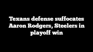 Texans defense suffocates Aaron Rodgers, Steelers in playoff win