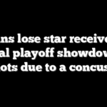 Texans lose star receiver for crucial  playoff showdown vs Patriots due to a concussion