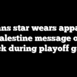 Texans star wears apparent pro-Palestine message on eye black during playoff game