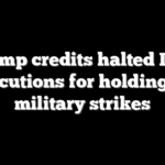 Trump credits halted Iran executions for holding off military strikes