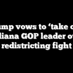 Trump vows to ‘take out’ Indiana GOP leader over redistricting fight