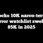 US blocks 10K narco-terrorists as terror watchlist swells by 85K in 2025