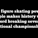 US figure skating power couple makes history with record breaking seventh national championship