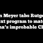Urban Meyer tabs Rutgers as next program to match Indiana’s improbable CFP run