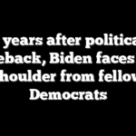 6 years after political comeback, Biden faces cold shoulder from fellow Democrats