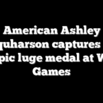 American Ashley Farquharson captures rare Olympic luge medal at Winter Games