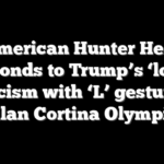American Hunter Hess responds to Trump’s ‘loser’ criticism with ‘L’ gesture at Milan Cortina Olympics