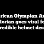 American Olympian Austin Florian goes viral for incredible helmet design