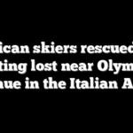 American skiers rescued after getting lost near Olympic venue in the Italian Alps